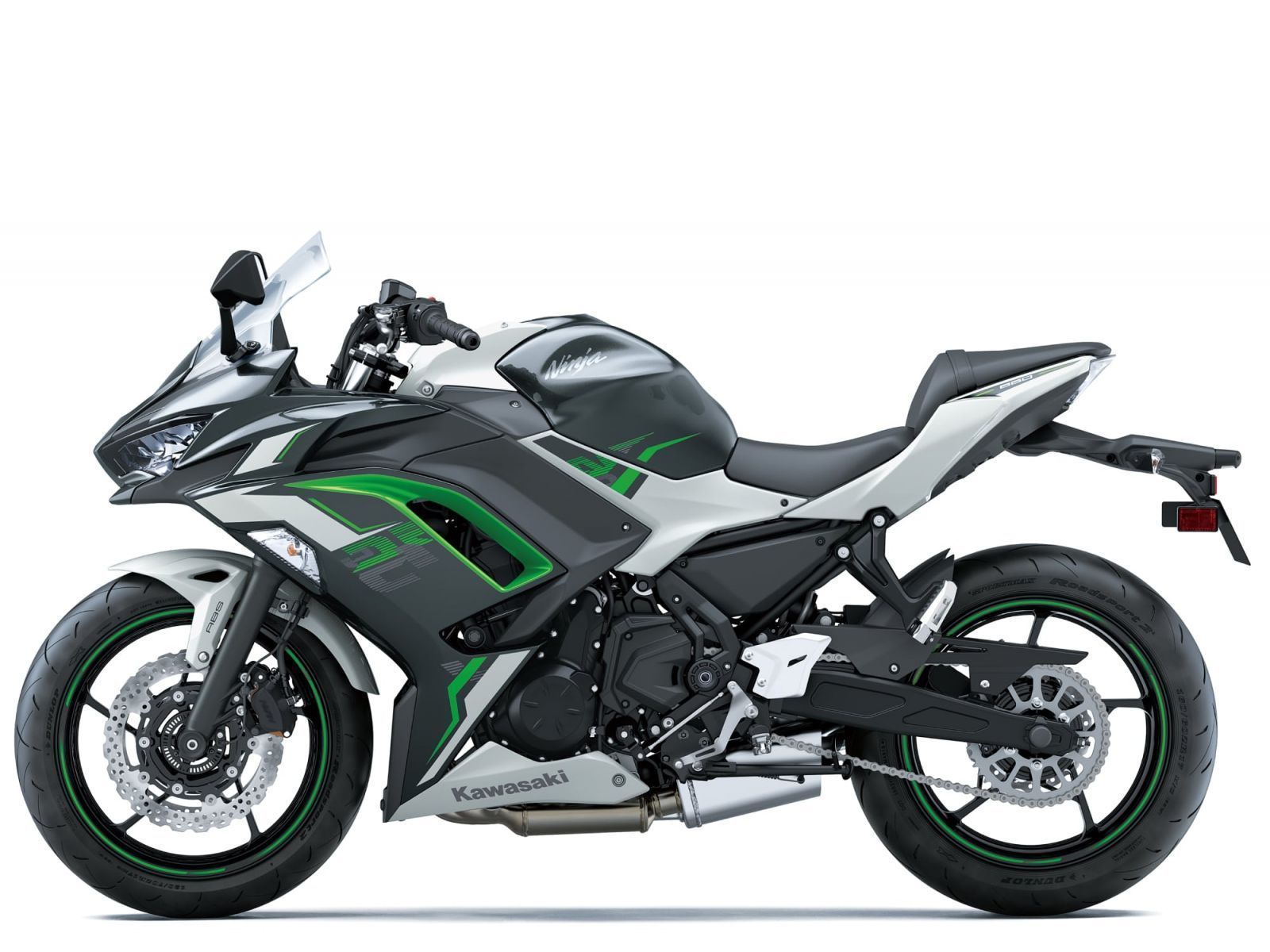 Мотоцикл KAWASAKI NINJA 650 - Pearl Robotic White/Metallic Carbon Gray '2024